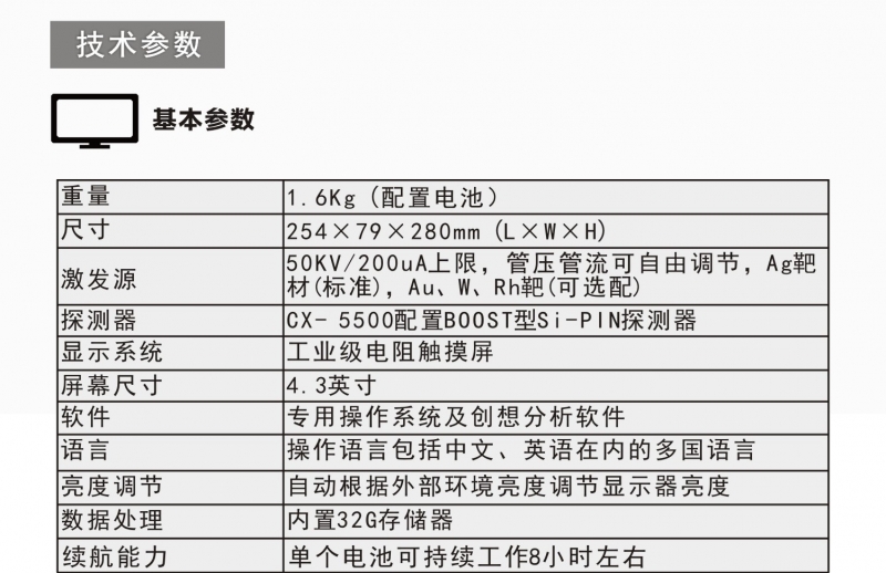 CX-5500手持式光譜儀